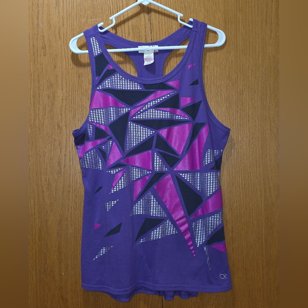 Vintage OP Ocean Pacific 80s Racerback Tank Top Juniors Sz XXL/2XG